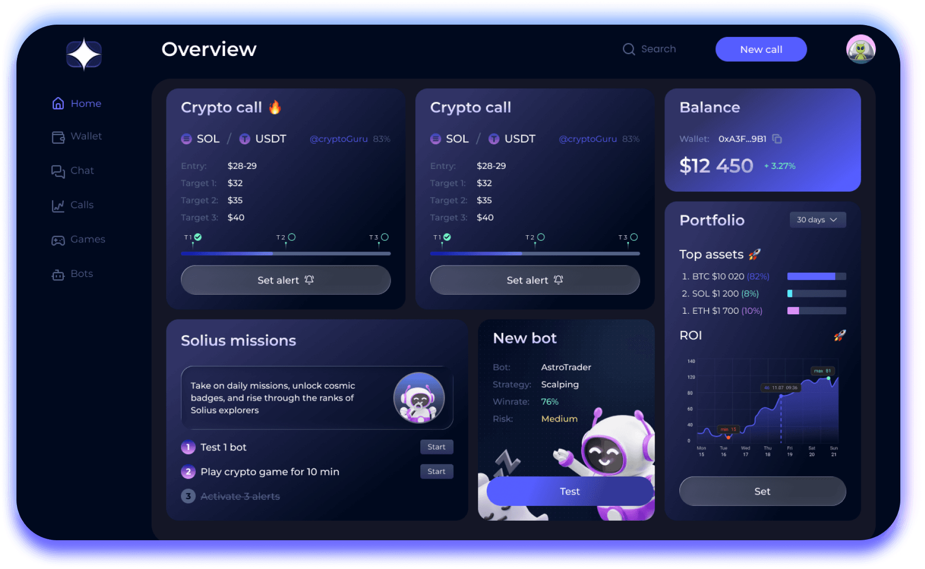 SOLIUS App Interface